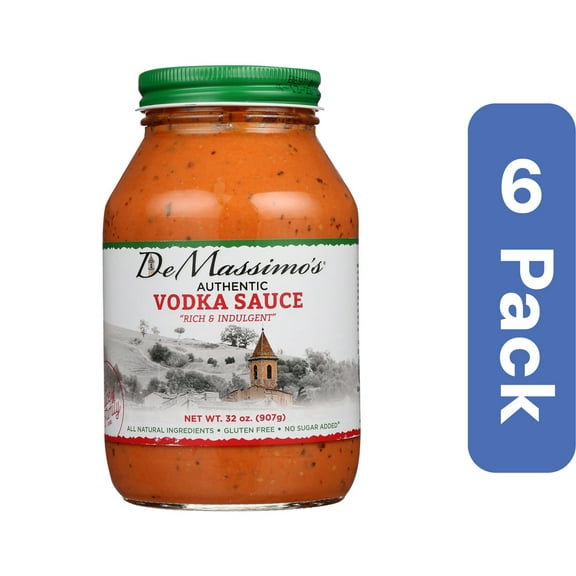 De Massimo's Authentic Vodka Sauce 32 oz (Pack of 6)