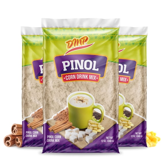 De Mi País Traditional Pinol Drink Mix, Roasted Corn & Cocoa Central American Beverage, 12 oz, 3-Pack