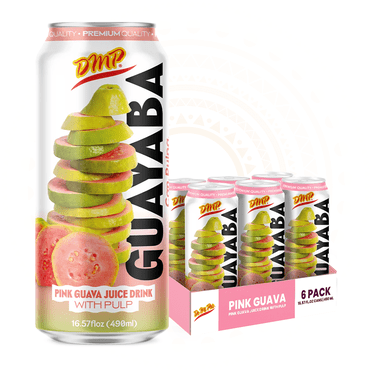 De Mi Pais Guava Juice with Pulp & Fruit Chunks,Canned Juice 16.57 Fl Oz, 6-Pack