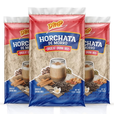 De Mi Pais Horchata de Morro Orgeat Drink Mix - Rich,Creamy Flavor, Refreshing Beverages - Size 12 oz, 3-Pack