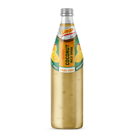 De Mi Pais Leche de Coco Sabor a Mango con Pulpa 16.4oz / Mango Flavored Coconut Milk with Pulp 16.4oz 12-PACK
