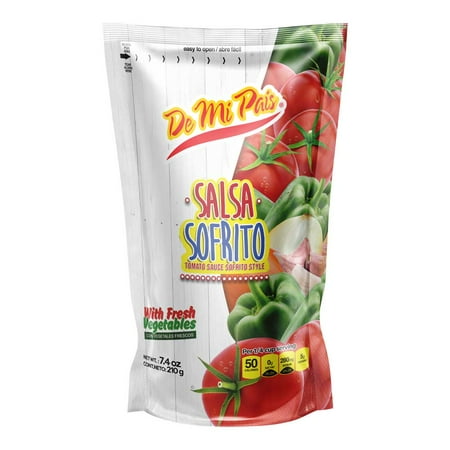 De Mi Pais Salsa Sofrito con Vegetales Frescos 7.4oz / Sofrito Style Tomato Sauce with Fresh Vegetables 7.4oz 6-PACK