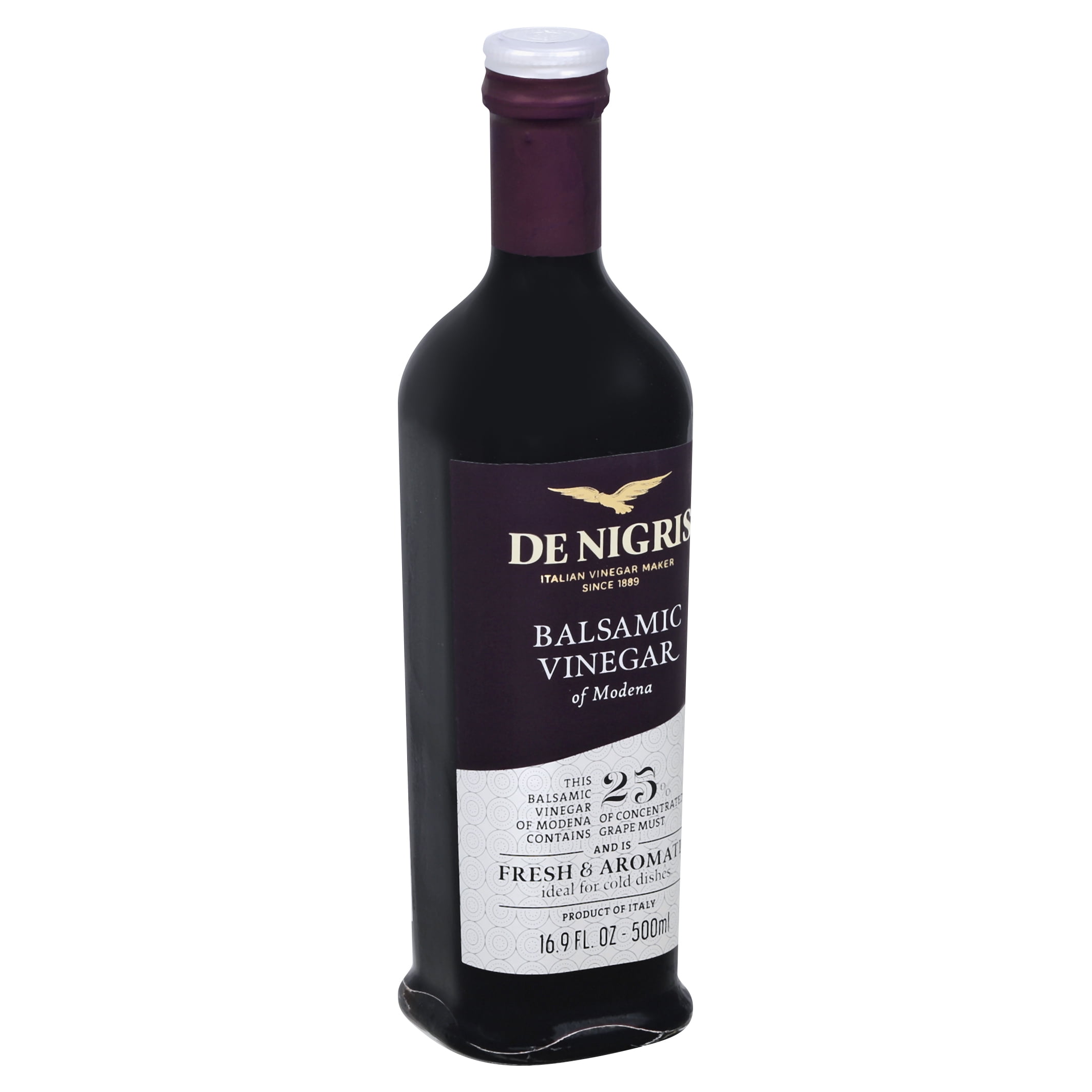 De Nigris Balsamic Vinegar White Eagle 16.9 oz (Pack of 6)