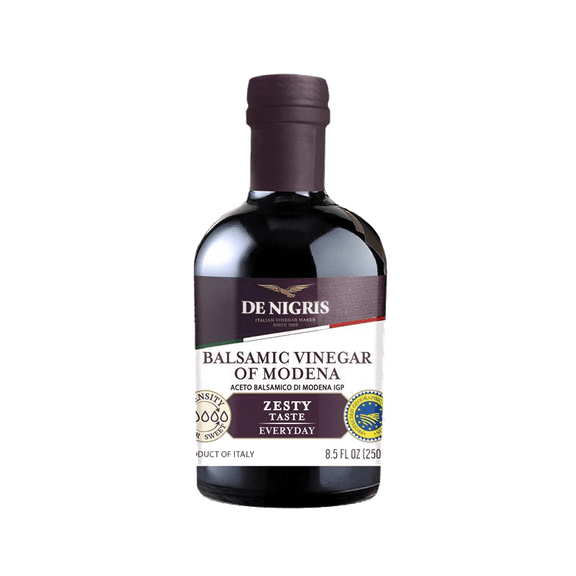 De Nigris Zesty Flavor Balsamic Vinegar of Modena PGI, 8.5 oz