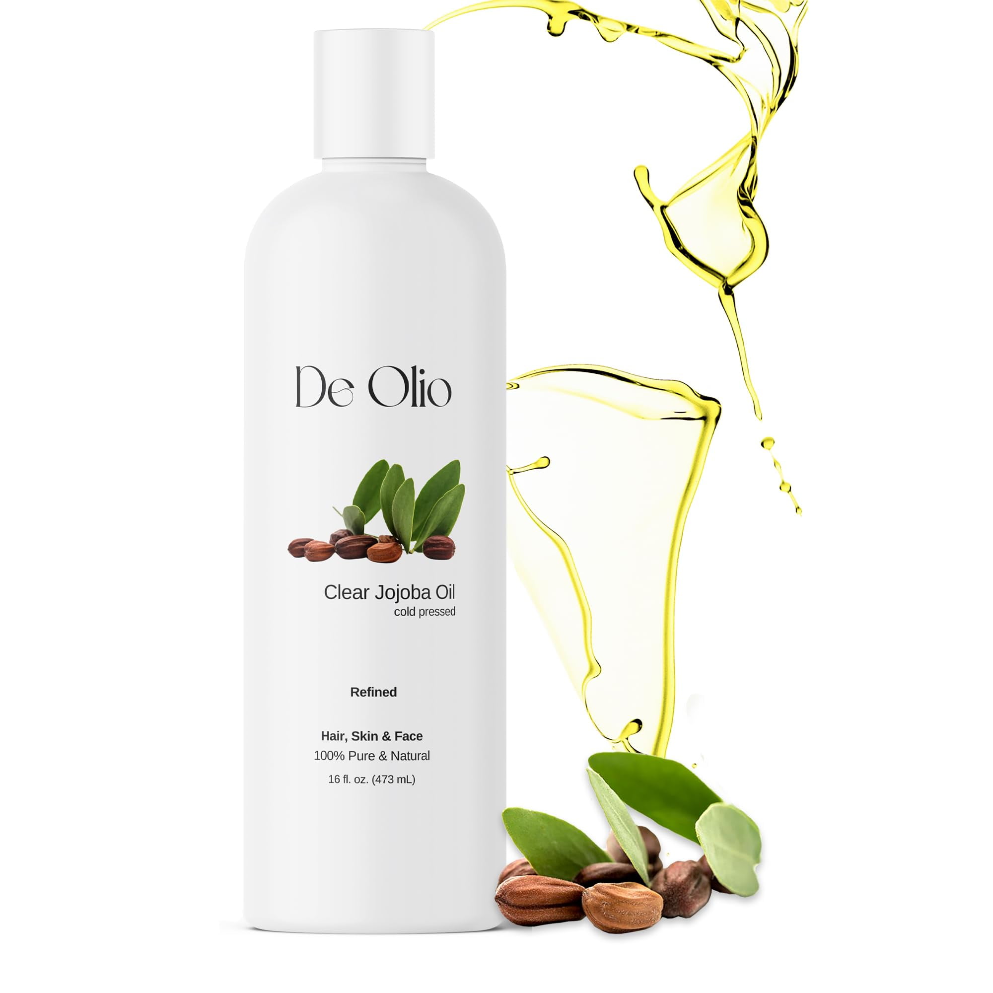 De Olio Clear YPF5 Jojoba Oil 100 Pure & Natural Face, Hair and