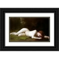 thumbnail image 1 of De Pujol, Abel 18x12 Black Ornate Wood Framed with Double Matting Museum Art Print Titled - Biblis Changing Into a Fountain, 1 of 4
