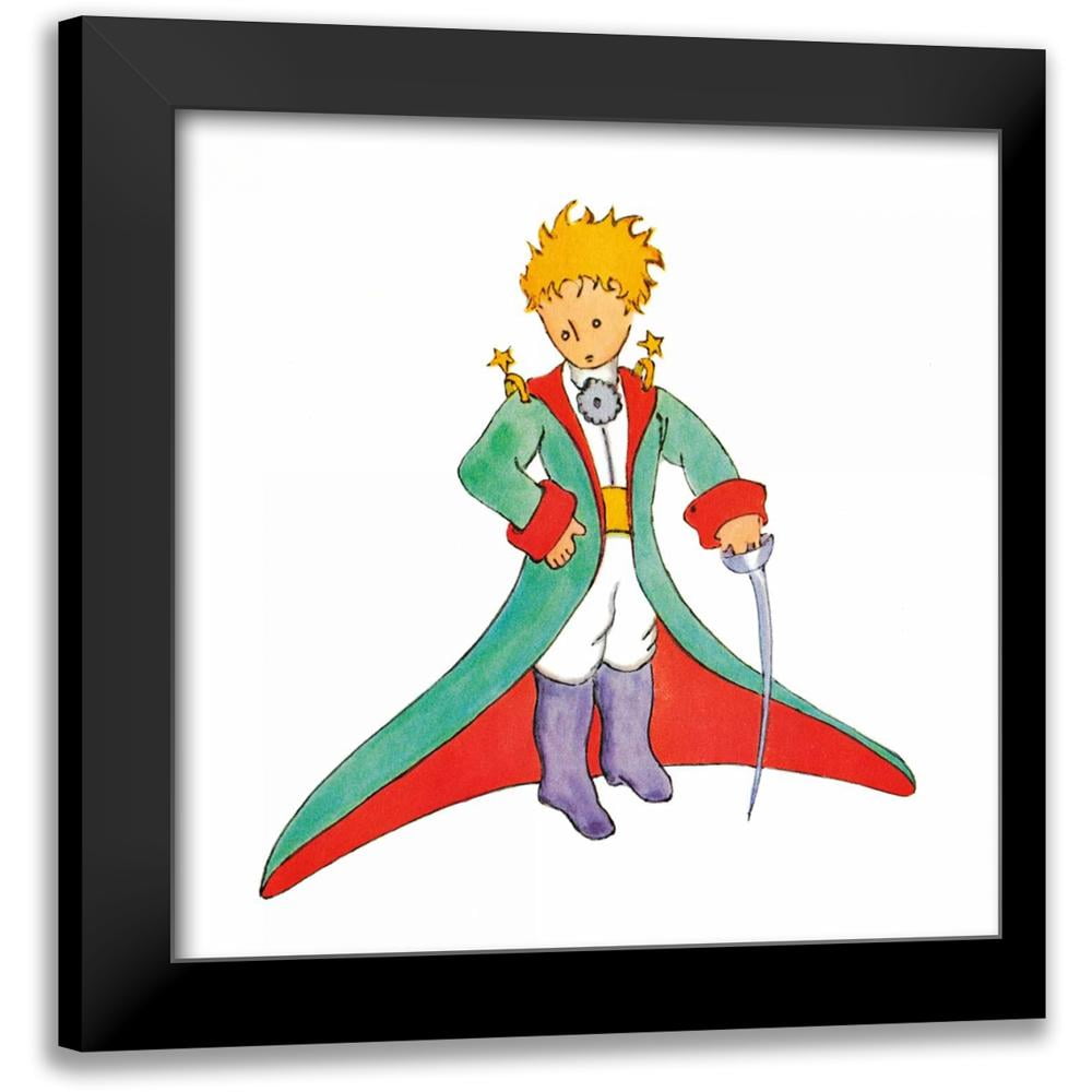 De Saint-Exupery, Antoine 12x12 Black Modern Framed Museum Art