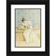 thumbnail image 1 of De Scott Evans 13x18 Black Ornate Wood Framed Double Matted Museum Art Print Titled - The Love Letter, 1 of 5