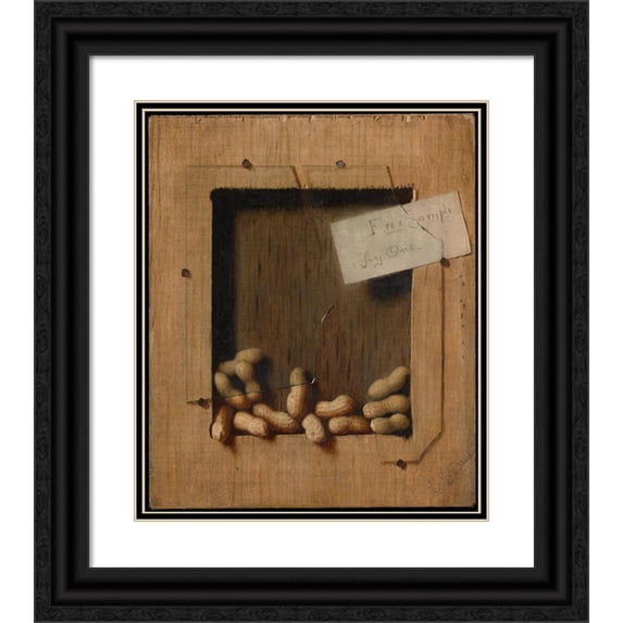De Scott Evans 20x23 Black Ornate Framed Double Matted Museum Art Print Titled: Free Sample (ca. 1880-90)