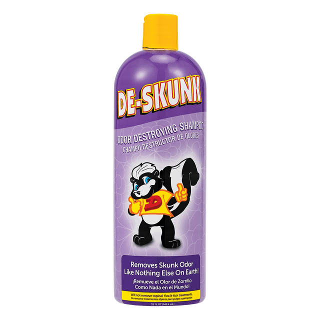 De-Skunk Odor Destroying Shampoo for Dogs, 32 oz. – Skunk Odor Remover