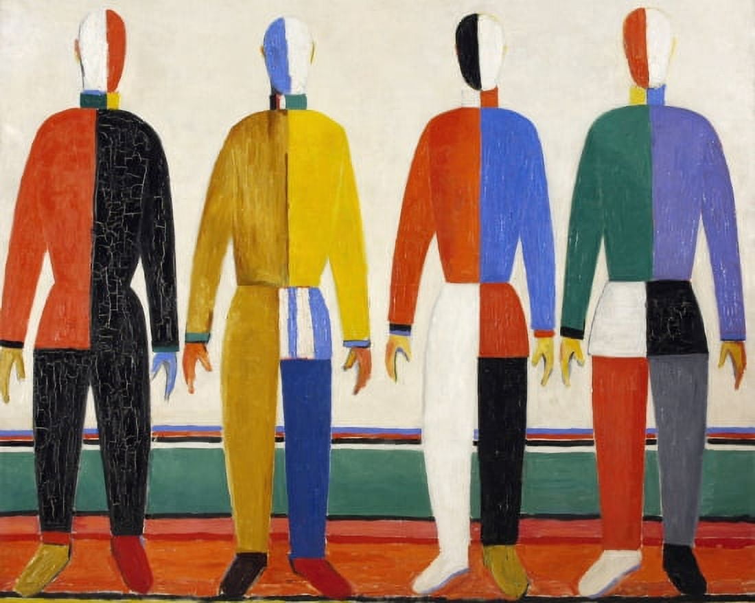 De Sportlieden Canvas Art - Kazimir Malevich (24 x 36)