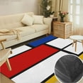 thumbnail image 1 of De Stijl #1 Mondrian Inspired Graphic Adult Home Decor Bedroom Living Room Crystal Velvet Carpet Yoga Mat Game Room Carpet, 1 of 5