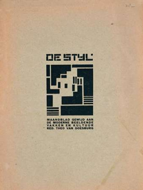 De Styl front cover Canvas Art - Vilmos Huszar (18 x 24)