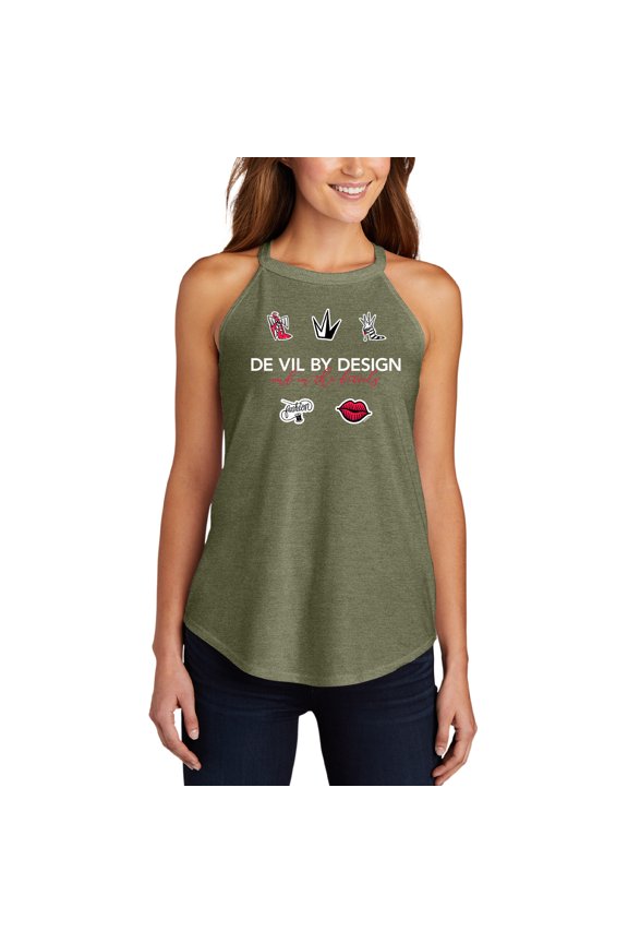 De Vil By Design - Juniors High Neck Tank Top