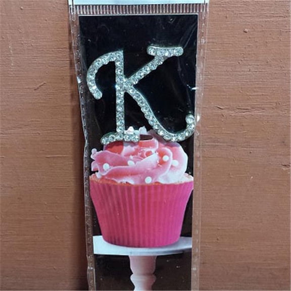 De Yi Enterprise 33016-K Cupcake Monogram Toppers - K