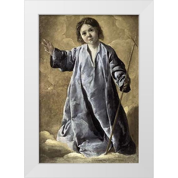 De Zurbaran, Francisco 23x32 White Modern Wood Framed Museum Art Print Titled - Museumist Child