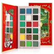 Delanci Green & Red Eyeshadow Palette, 18 Color, Gram