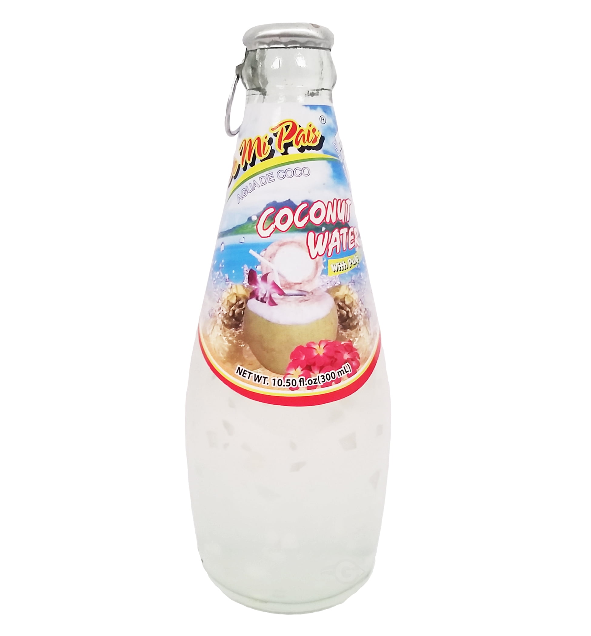 De mi Pais Coconut Water 10.5 oz Agua de Coco (Pack of 6)