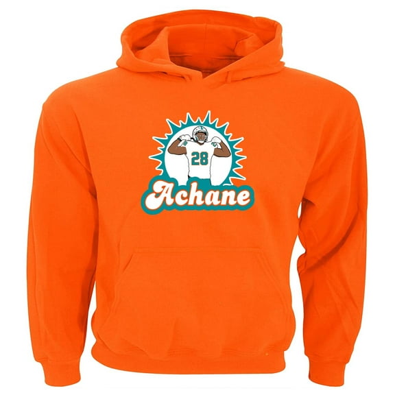 De'von Devon Achane Dolphins Logo Hooded Sweatshirt Hoodie