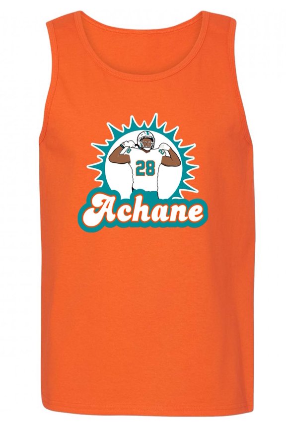 De'von Devon Achane Dolphins Logo Tank Top