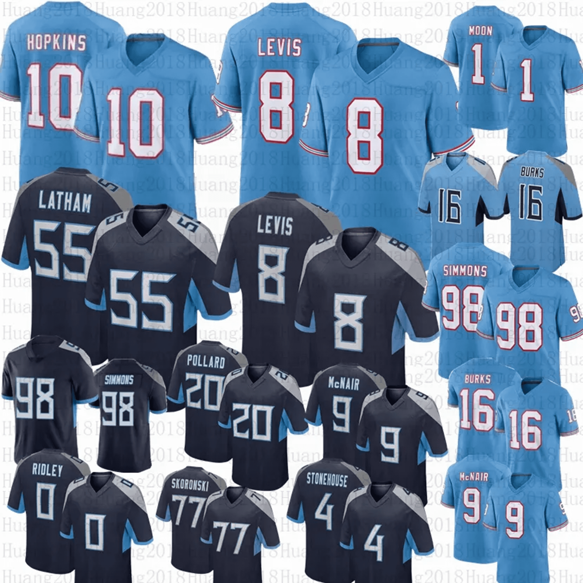 DeAndre Hopkins 8 Will Men Football Jersey Ridley Jeffery Simmons Tony