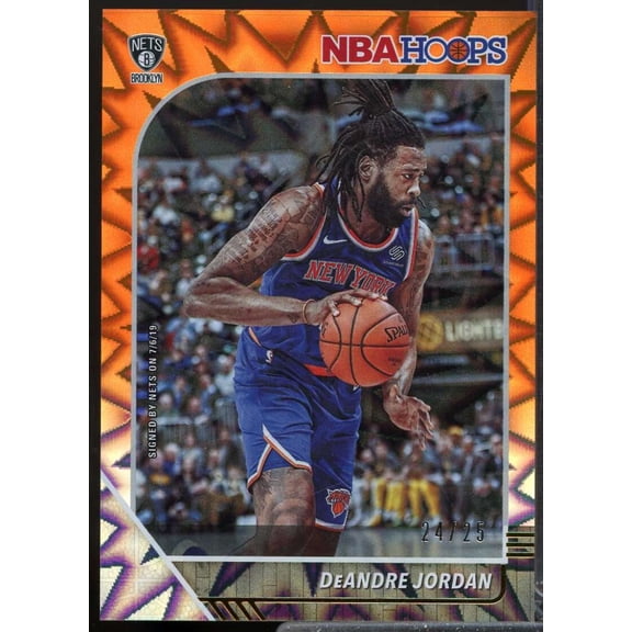 DeAndre Jordan Card 2019-20 Hoops Orange Explosion /25 #122
