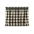 thumbnail image 1 of DeChang Christmas Oven Door Curtain, Plaid Festive Kitchen Half Curtain with Bowknot Lace Ruffle Trim, Washable Easy Install Vintage Holiday Home Appliance Decor,Multicolor A, 1 of 6