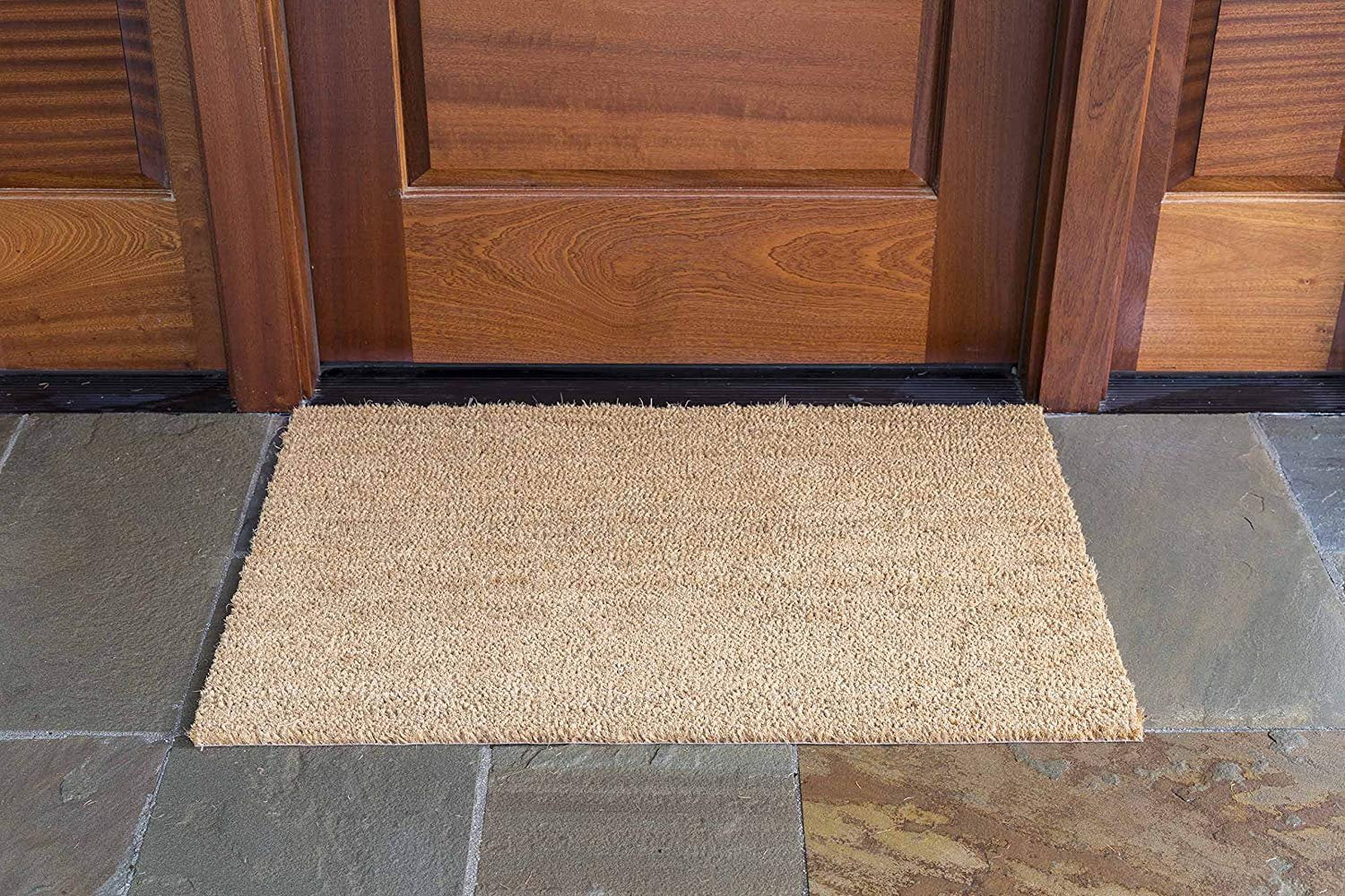 DeCoir 24" x 36" Natural Tan Plain Coir Doormat