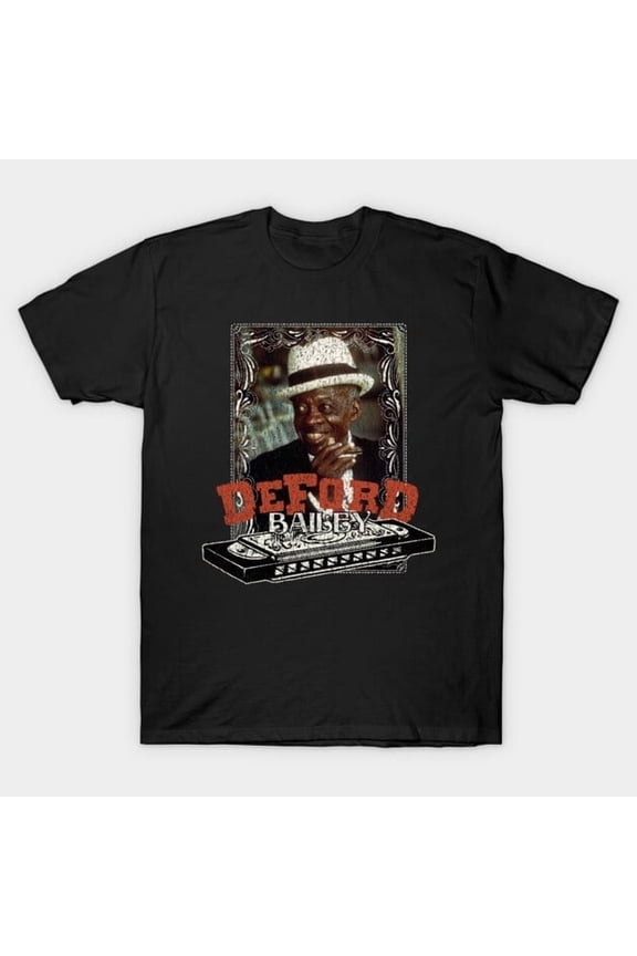 DeFord Bailey Country Music and Blues Star Graphic, H33837 Unisex T-Shirt, Up to 5XL Available