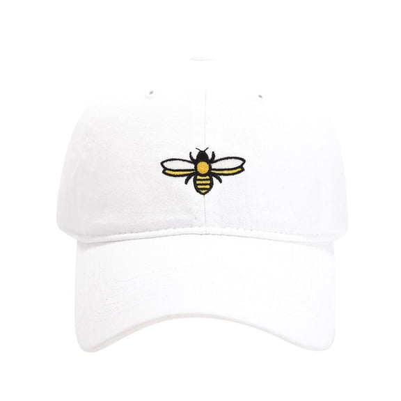 DeHolifer Baseball Cap for Women Men Burt's Bee Embroidered Washed - Adjustable Hat for Sun Protection & Sports