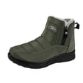 thumbnail image 1 of DeHolifer Boots for Women Plus-Size Fleece-Lined Thick-Soled Warm Comfortable Snow Boots with Zipper, 1 of 8
