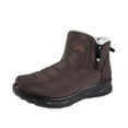 thumbnail image 1 of DeHolifer Boots for Women Plus-Size Fleece-Lined Thick-Soled Warm Comfortable Snow Boots with Zipper, 1 of 8
