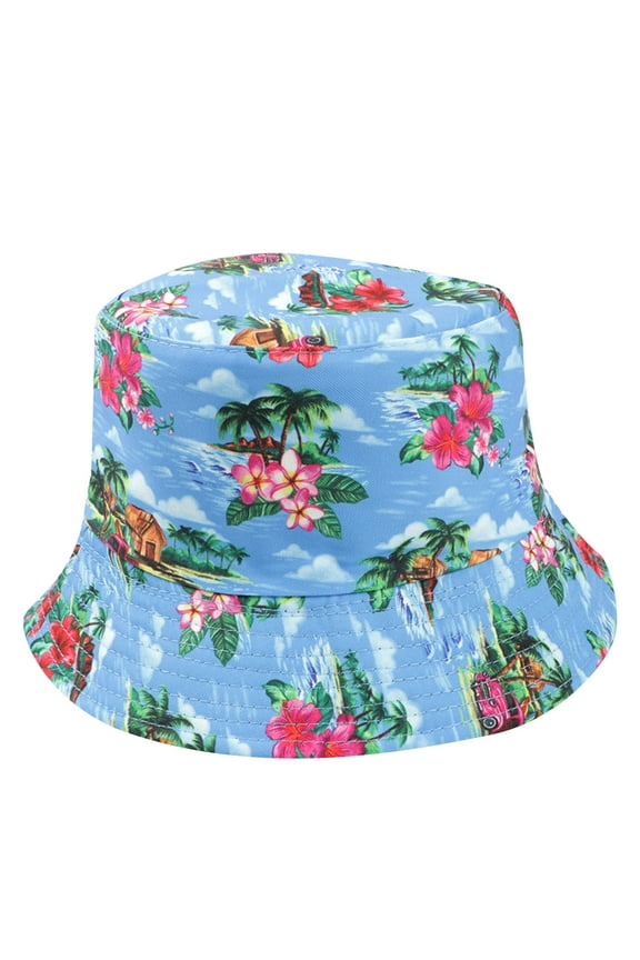 Bucket Hat Cap for Women Summer Sun Protection Fashion Flower Tie Dye Outdoor Sun-hat Fisherman Bucket Hat Cap