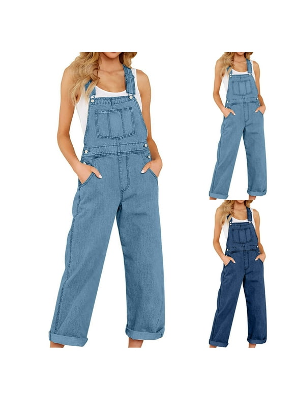 Women's Blue Jean Overalls