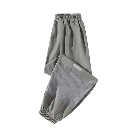 QQAMB Kid Pants Solid Color Elastic Waisted Straight Leg Quick Dry Sports Boys Girls Trousers,3 Years