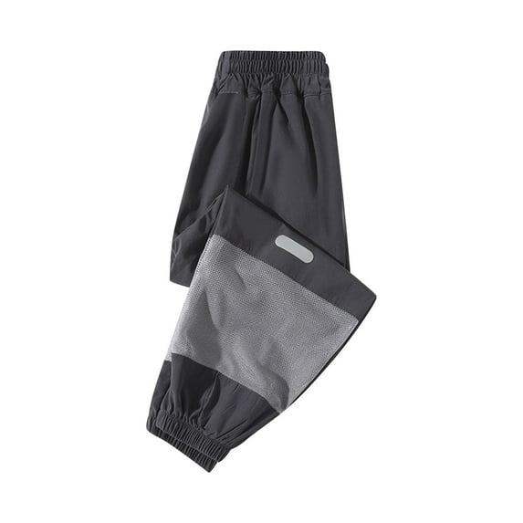 QQAMB Kid Pants Solid Color Elastic Waisted Straight Leg Quick Dry Sports Boys Girls Trousers,3 Years