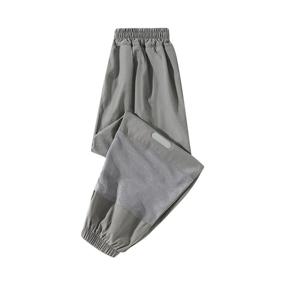 QQAMB Kid Pants Solid Color Elastic Waisted Straight Leg Quick Dry Sports Boys Girls Trousers,5 Years