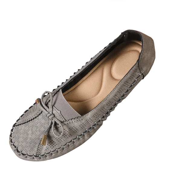 DeHolifer Loafers for Women Slip on Work Flat Shoes Dressy Casual Lightweight Walking Shoes Elegant Loafer Flats
