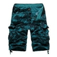thumbnail image 1 of DeHolifer Men's Camo Cargo Shorts Cotton Relaxed Fit Multi-Pocket Outdoor Camouflage Cargo Shorts Blue XL, 1 of 3