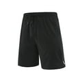thumbnail image 1 of DeHolifer Men's Shorts Summer Solid Color Outdoor Sports Elastic Waisted Lightweight Drawstring Breathable Shorts with Pocket Black 3XL, 1 of 3