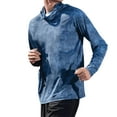 thumbnail image 1 of DeHolifer Men's Sun Protection Hoodie Long Sleeve Summer Lightweight UPF 50+ Fishing Hiking Shirt UV Shirts with Mask Sky Blue L, 1 of 3