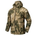 thumbnail image 1 of QQAMB Men's Winter Coat Camouflage Zipper Pockets Long Sleeve Hooded Casual Jacket Waterproof Windproof Outwear Coat Gold L, 1 of 2
