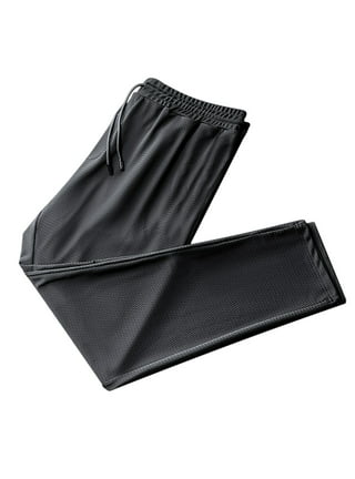 UKAP Mens Ice Silk Long Yoga Pant Low Rise Elastic Waist Sleep