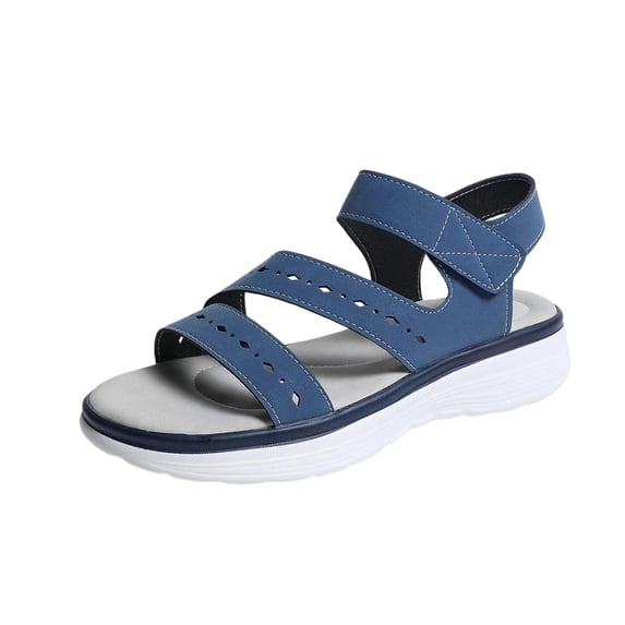 DeHolifer Sandals for Women Hiking Comfortable Solid Color Walking Outdoor Sport Vacation Beach Cute Womens Water Shoes