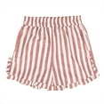 thumbnail image 1 of DeHolifer Shorts for Women Striped Elastic Waisted Straight Leg Drawstring Loose Comfy Shorts with Pocket Watermelon Red M, 1 of 7