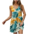 DeHolifer Summer Dresses for Women 2025 Beach Vacation Sleeveless T