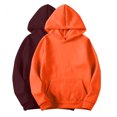 thumbnail image 1 of DeHolifer Sweatshirts for Women 2PC Solid Color Drawstring Long Sleeve Hoodies Sweatshirts Casaul Loose Pullover Tops Wine M, 1 of 4