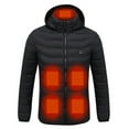 thumbnail image 1 of DeHolifer Unisex Smart Harting Coat Washable Dual Control 11 Zones Heating Vest Coat Winter Warm Coat Black 6XL, 1 of 8