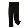 thumbnail image 1 of DeHolifer Wide Leg Pants for Women Elastic Waist Modal Solid Color Plus Size Homewear Outwear Carpri Pants Black L, 1 of 8