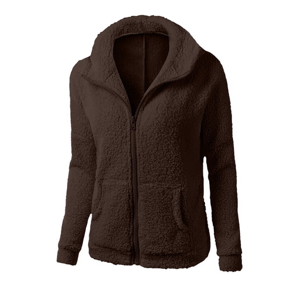 DeHolifer Winter Coat for Women Zipper Cotton Outwear Hooded Sweater Coat Casual Hoodies Open Front Oversized Cardigan with Pockets Army Green 2XL